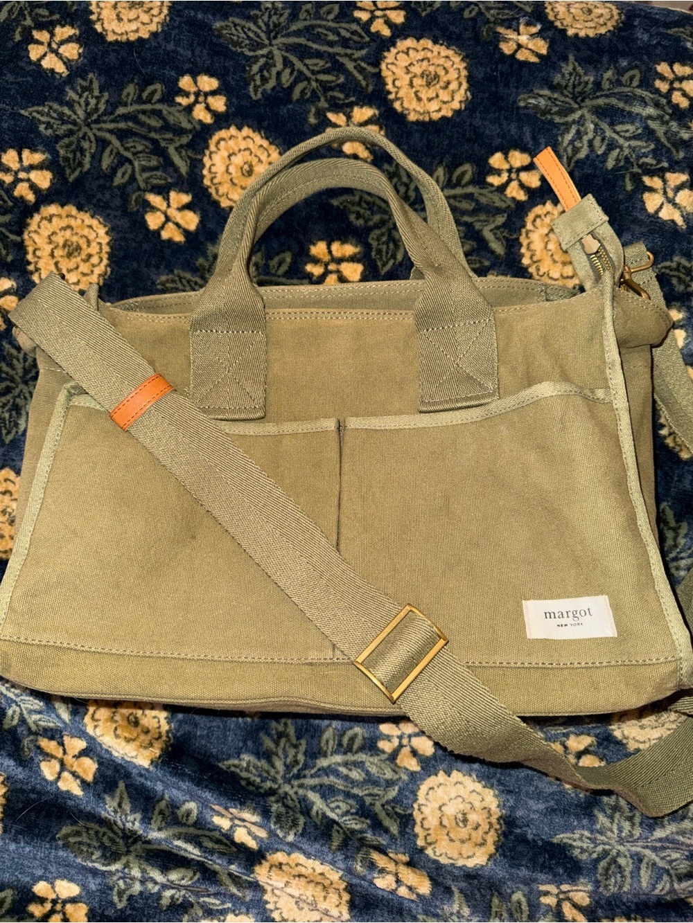 MARGOT NEW YORK CANVAS CROSSBODY PURSE